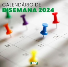 Ponto nº CALENDÁRIO DE BI SEMANA 2024